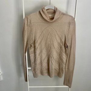 Sparkly Gold Anthropologie Sweater - image 1